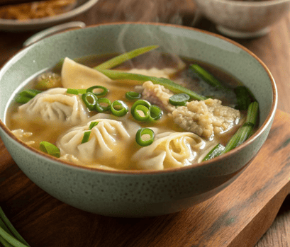 Wonton Soup Sup Hangat Khas Tiongkok Isian Lembut