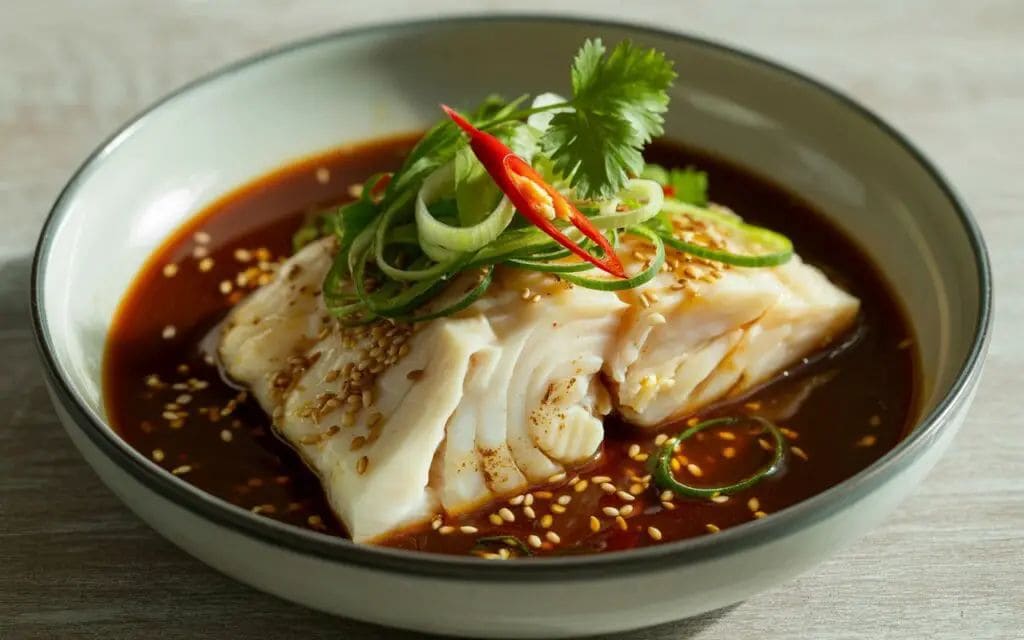 Steamed Fish with Ginger Hidangan Chinese Food Sehat