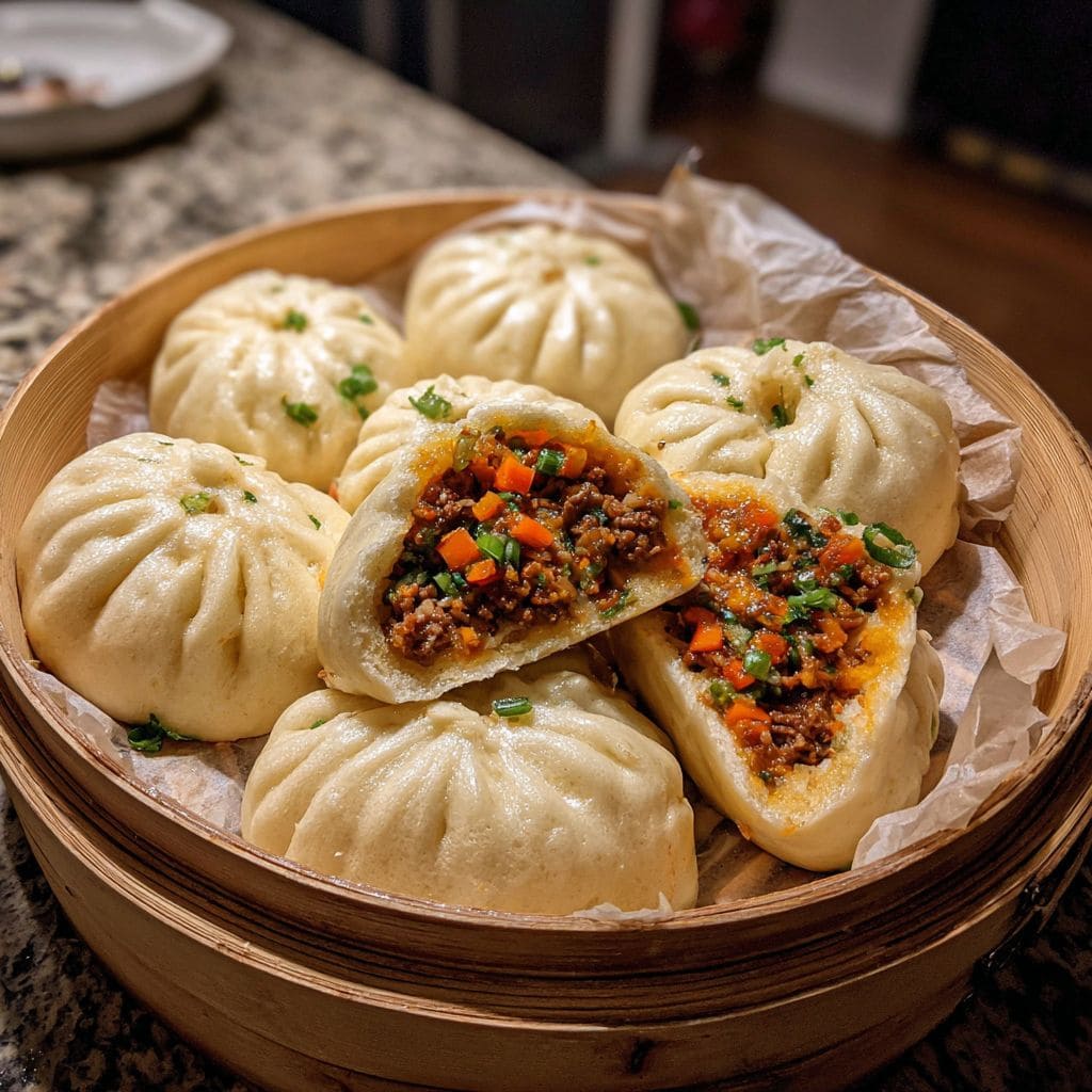 Chinese Steamed Buns Roti Kukus Ikonik Tiongkok yang Lembut