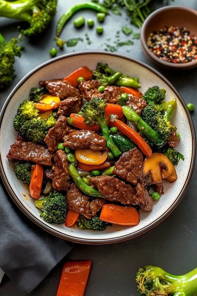Ginger Beef Stir Fry Daging Sapi Lembut dan Jahe Aromatik